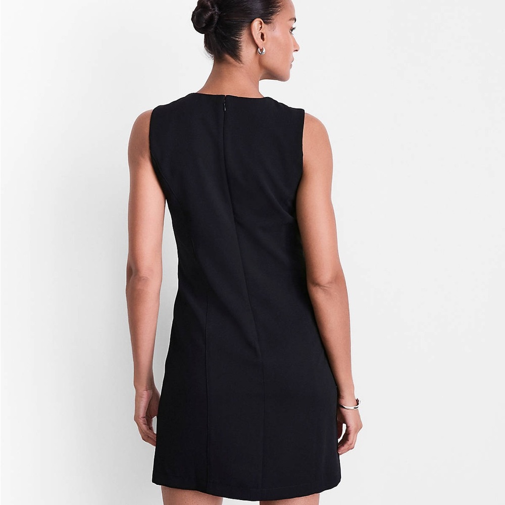 LOFT Black Sleeveless Mini Dress - Picture 3 of 9